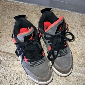 Air Jordan Retro Infrared black, grey, & red  Sneakers